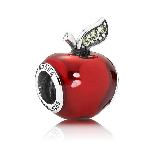 Pandora - Charm Disney pomme de Blanche-Neige Disney x Pandora Argent 925/1000ᵉ - Bijoux charms rouge