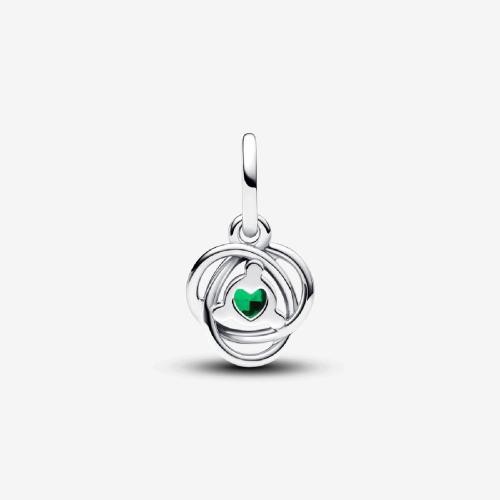 Pandora Charm argent sterling avec cristal vert royal et zircone transparent femme Pandora Moments  Argent 925/1000 793125C05