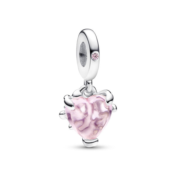 Pandora Charm Pendant Cœur et Arbre de Vie Rose - Pandora Moments 792654C01