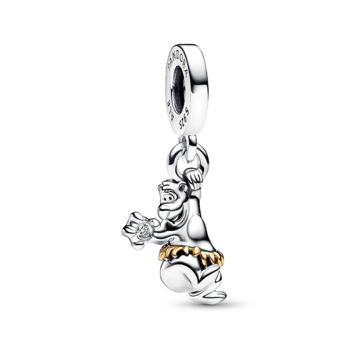 Pandora - Charm Pendant Disney 100e Anniversaire Baloo avec diamant de synthèse 0.009 ct tw - Charms pandora argente