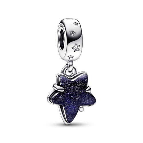 Pandora - Charm Pendant Murano Étoile Céleste et Galaxie Pandora Moments Femme - Idees cadeaux noel bijoux charms
