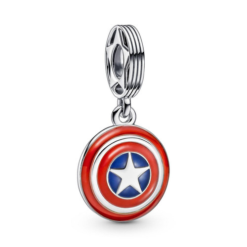 Pandora - Charm argent pendant Marvel x Pandora The Avengers  Bouclier Captain America - Selection love