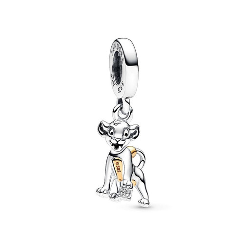 Pandora Charm Pendant Disney 100e Anniversaire Simba avec diamant de synthèse 0.009 ct tw 792749C01