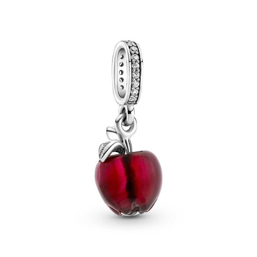Pandora - Charm Pendant argent Pomme Rouge Verre de Murano Pandora Moments - Charms pandora murano