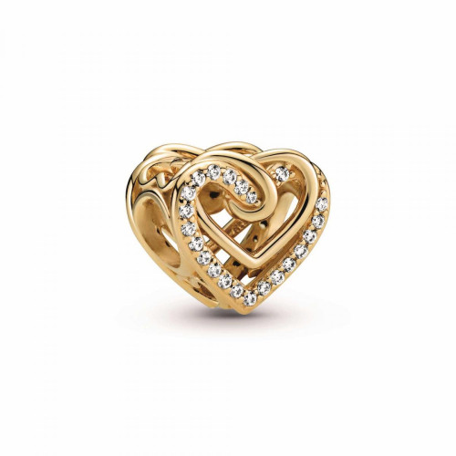 Pandora - Charm doré Pandora moments cœurs entrelacés - Charms et bijoux saint valentin