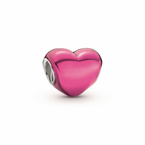 Pandora - Charm argent Pandora Moments cœur rose - Charms saint valentin