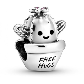 Pandora - Charm Cactus Free Hugs (Câlins Gratuits) Pandora Moments Argent 925/1000ᵉ - Charms trefle