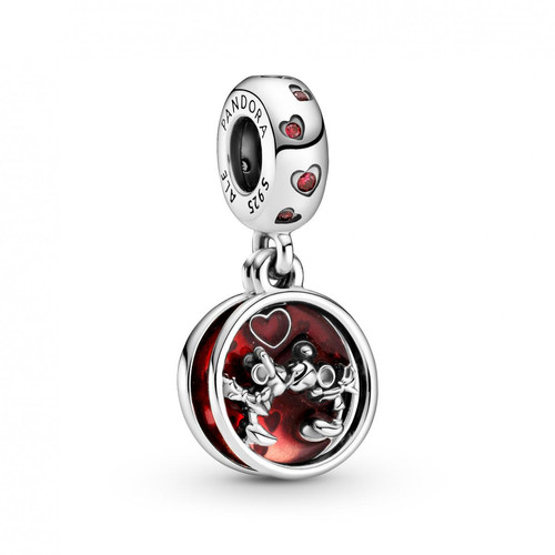 Pandora - Charm Pendant argent Disney Mickey & Minnie Amour et Baisers Disney x Pandora - Bijoux charms rouge