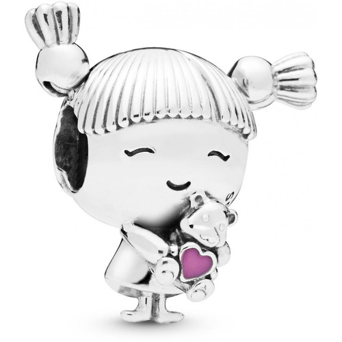 Pandora - Charm Petite Fille Pandora Moments Argent 925/1000ᵉ - Charms enfant parent ami
