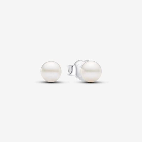 Pandora Clous d'oreilles femme en argent avec perle blanche Pandora Timeless  293168C01