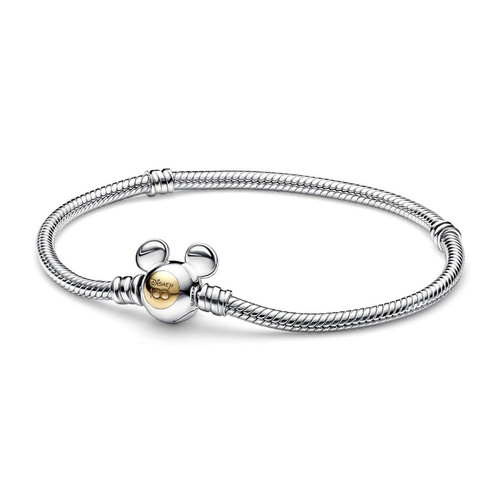 Pandora - Bracelet Maille Serpent 100e Anniversaire - Disney X Pandora - Bijoux gris