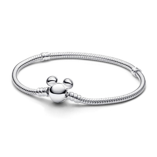 Pandora Bracelet Disney Maille Serpent Fermoir Mickey Pandora Moments 593061C00-18