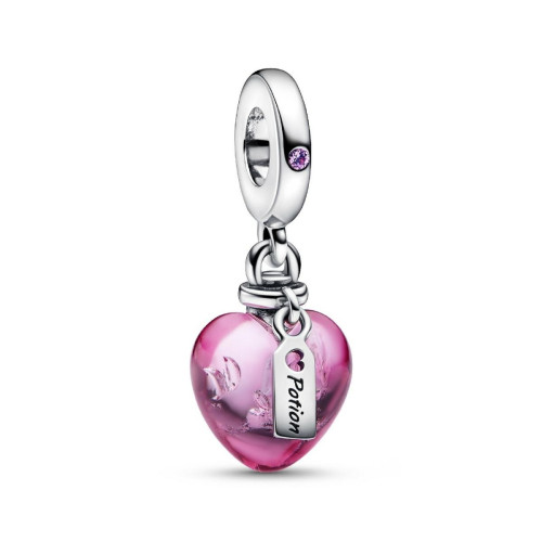 Pandora - Charm Pendant Cœur Murano Philtre d’Amour - Pandora  - Promo bijoux charms 20 a 30
