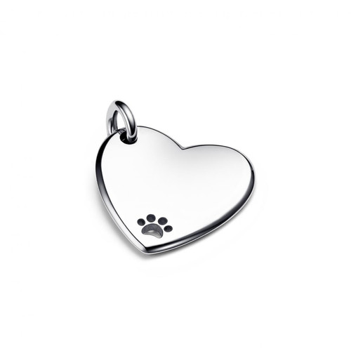 Pandora - Médaille Cœur Gravable Argenté - Bijoux de marque