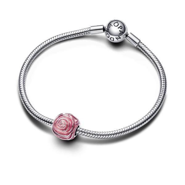 Pandora Charm Rose Épanouie Rose Argent 925/1000 793212C01