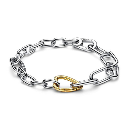 Pandora - Bracelet  Link Cœur Bimatière  - Pandora ME - Bijoux de marque argente