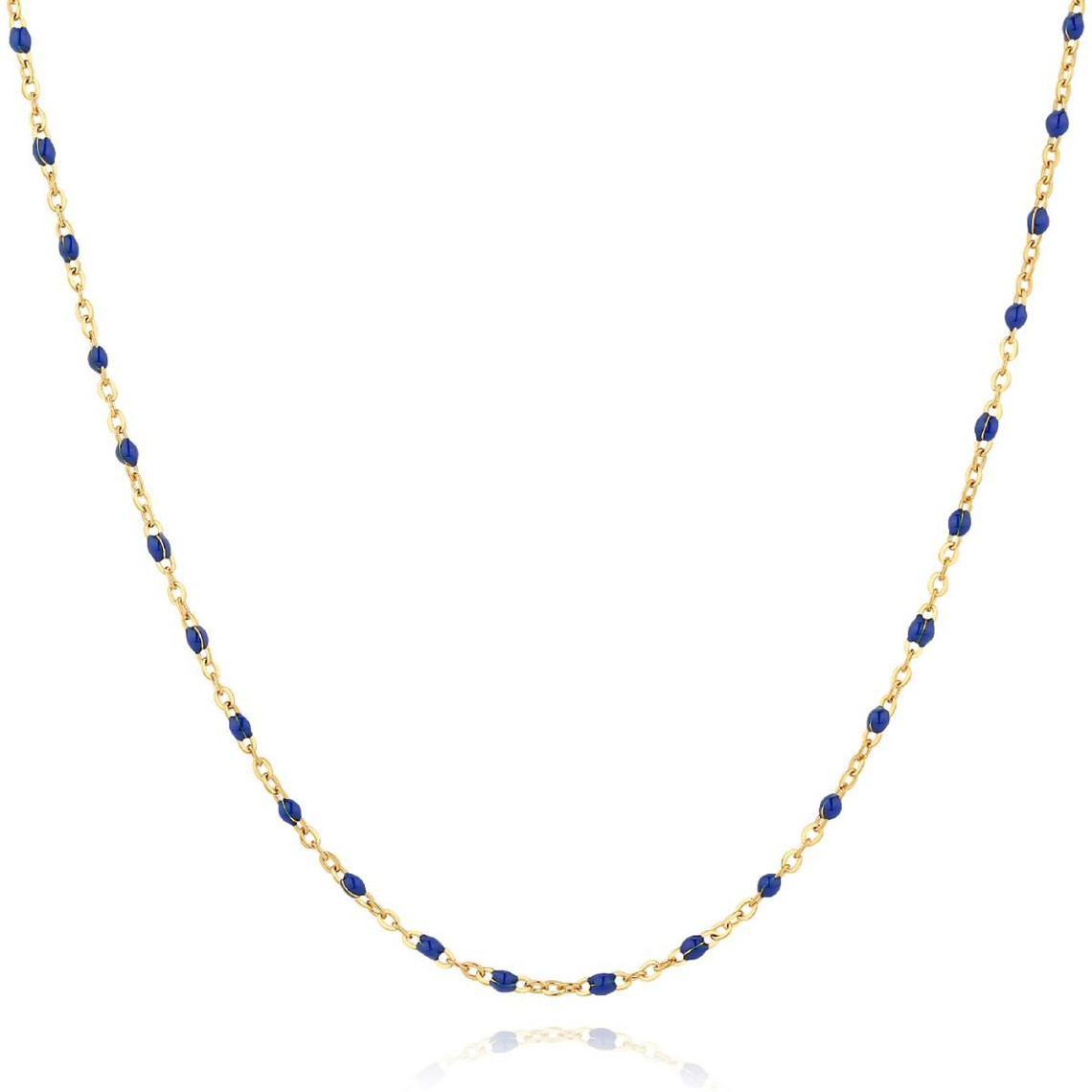 collier femme pixies bijoux - pns0030-1dbl acier bleu foncé