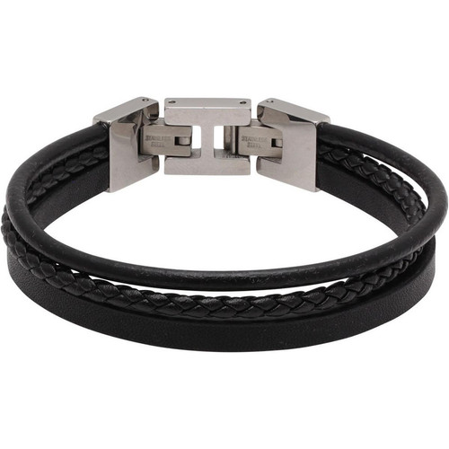 Rochet - Bracelet Homme HB7601 en Cuir Noir Rochet  - Bijoux noir de marque