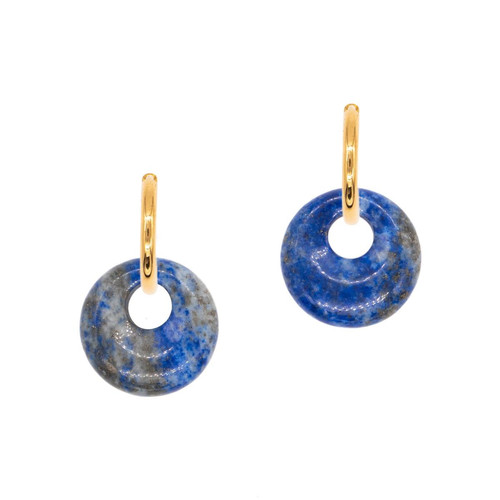 Sloya - Boucles d'oreilles Blima en pierres Lapis-lazuli - Boucle d oreille de marque