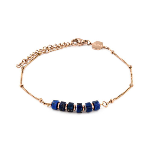 Sloya - Bracelet Femme Sloya Piana Lapis-lazuli - Bijoux acier de marque