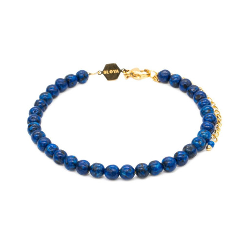 Sloya - Bracelet Femme Sloya Serena en pierres Lapis-lazuli - Sloya
