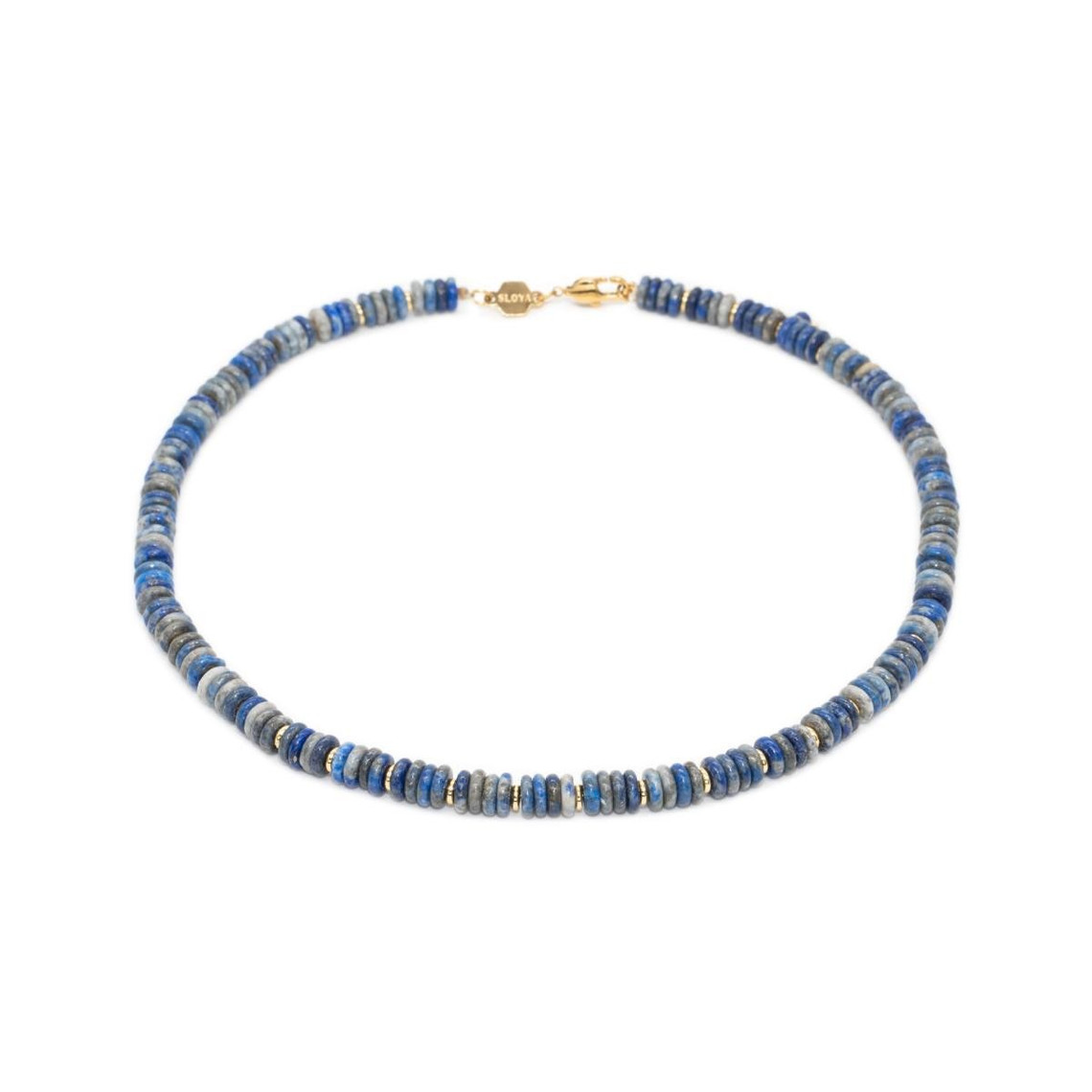 collier blima en pierres lapis-lazuli
