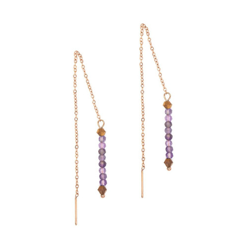 Sloya - Pendantes Sloya Lumia en pierres Améthyste - Bijoux de marque violet