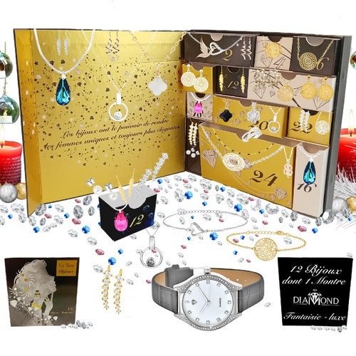 So Charm Bijoux - Montre So Charm - AVENT14-MONTRE-DIAMANT - Idees cadeaux noel bijoux charms