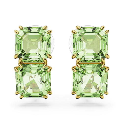 Swarovski - Boucles d'oreilles 5654559 en métal rhodié doré - MILLENIA Swarovski - Bijoux de marque vert