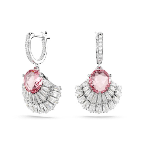 Swarovski - Boucles d'oreilles Swarovski Argent - Bijoux de marque rose