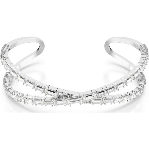Swarovski Bracelet Femme Swarovski Hyperbola Cuff - 567762 blanc,argent 5677626
