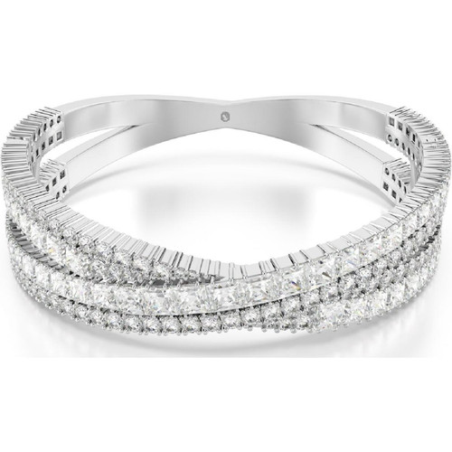 Swarovski Bracelet Femme Swarovski Hyperbola Cuff L - 568026 blanc,argent 5680267