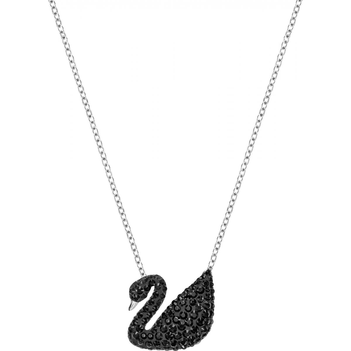 Collier et pendentif Swarovski Bijoux 5347329 - Cygne Noir Serti Femme