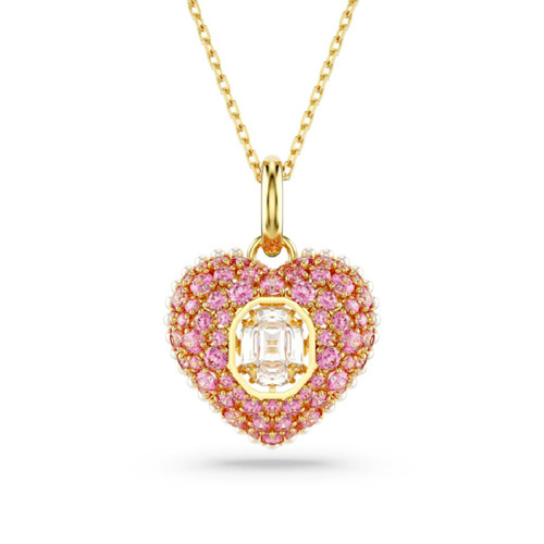 Swarovski - Collier et pendentif Swarovski Rose - Bijoux coeur de marque