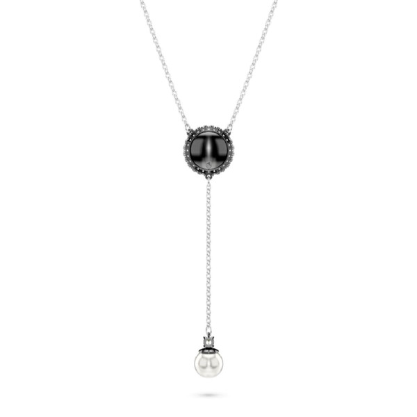 Swarovski Collier et pendentif Cygne Noir et Perle Swarovski Femme  Argent 5681403