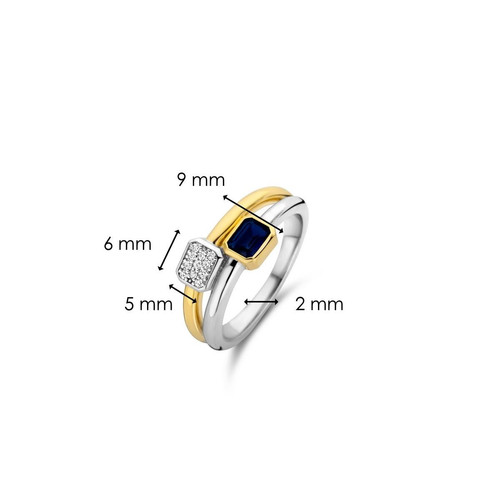 Ti Sento Bague femme 12275BY - Argent, plaqué or Ti Sento 12275BY-56
