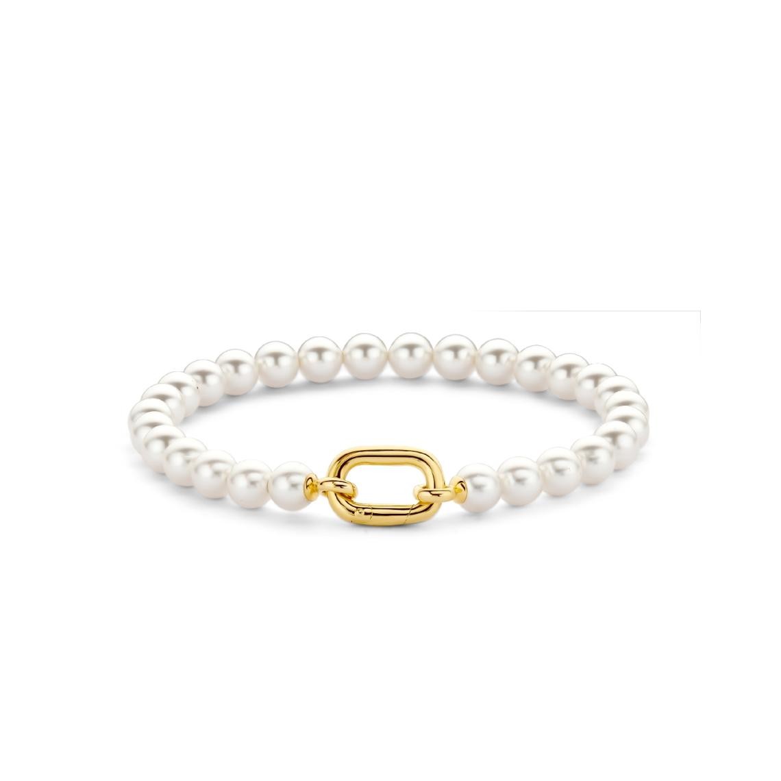 bracelet ti sento - 23037yp  argent doré perles synthétiques